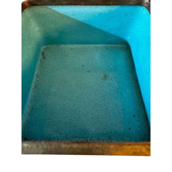 Antique Asian Enamel Pastel Jewelry Box With Lid - Picture 6 of 9